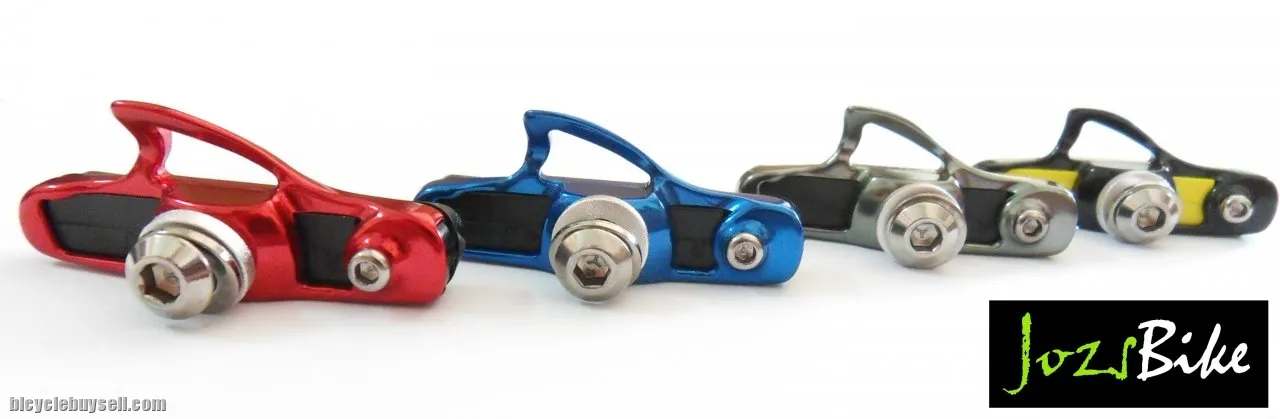 NEW HC Road Brake Shoes with Holder (2 Pairs) - Custom Colors to Personalize your Bike