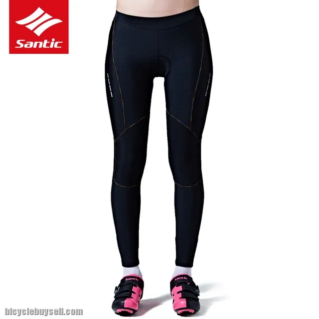 Santic Coral Women's Cycling Pants Anti-UV Trouser Full Length Tight 4D Padded