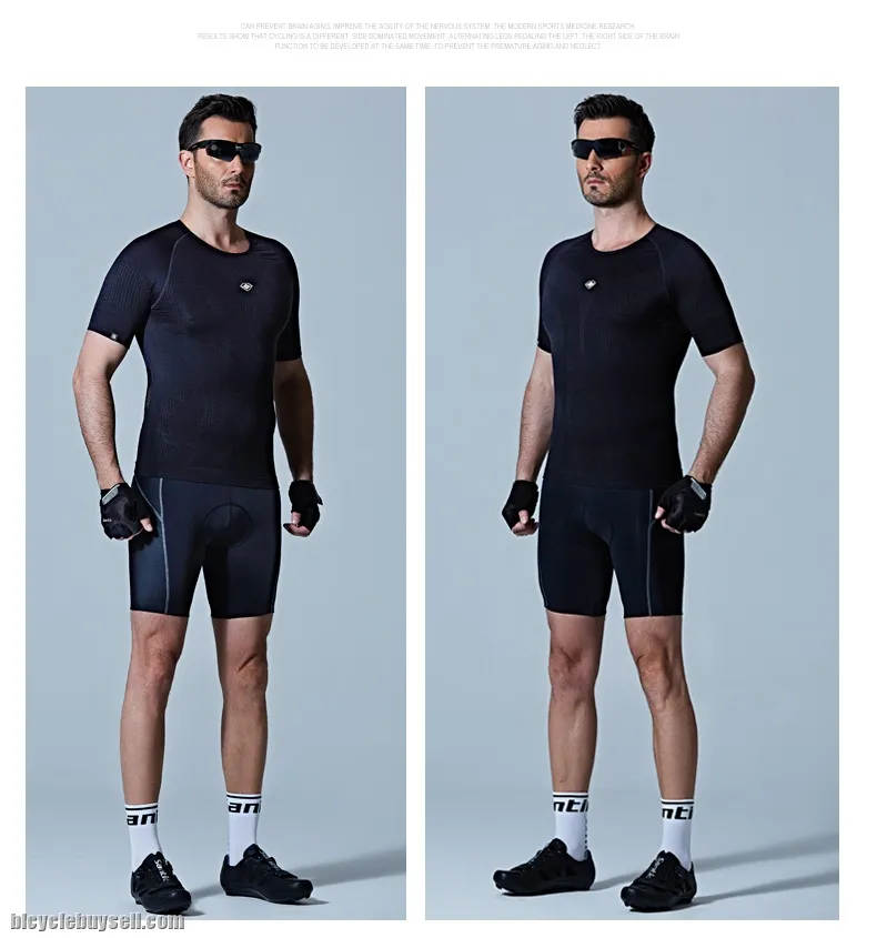 Santic Ordinary Men's Cycling Short Pants Breathable 4D Sponge Padded