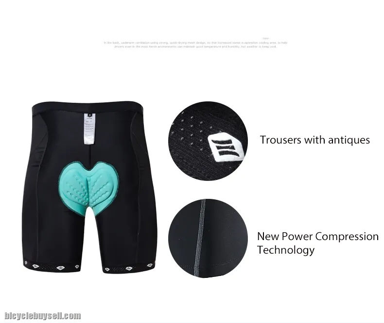 Santic Ordinary Men's Cycling Short Pants Breathable 4D Sponge Padded