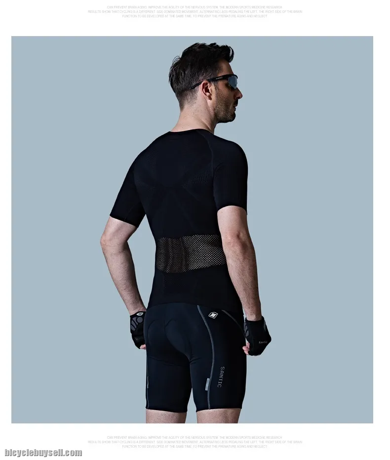 Santic Ordinary Men's Cycling Short Pants Breathable 4D Sponge Padded