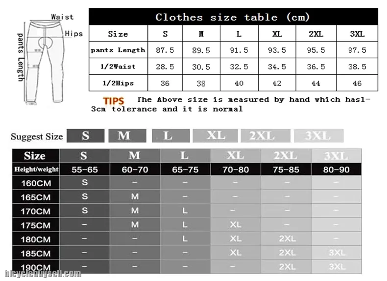 Santic Dans Men's Cycling Pants Reflective Breathable Full Length 4D Padded Long Trousers