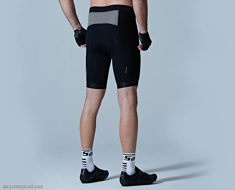 Santic Calais Men's Cycling Short Pants Pro Fit Italian 8 Hours Riding Pad(For Long Distance)