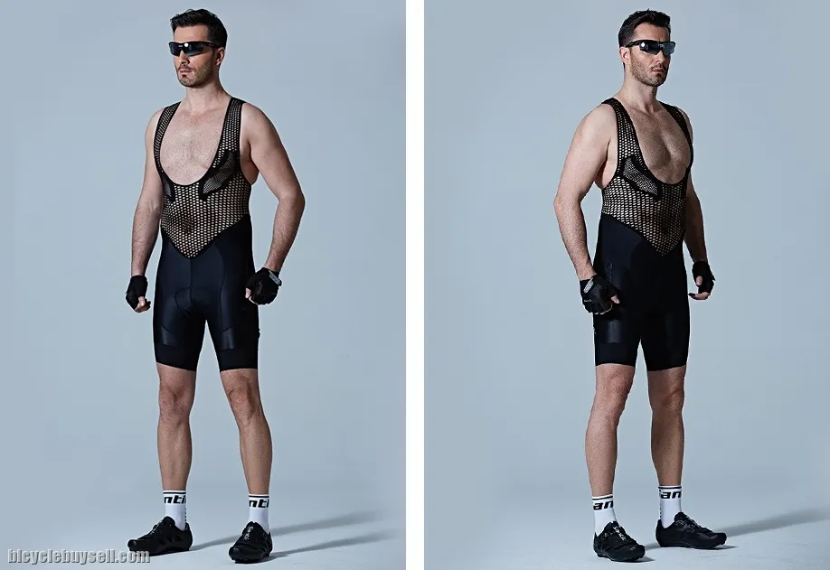 Santic Aska Men's Cycling Bib Shorts Quick Dry Elastic Comfort Breathable Professional Riding Bib