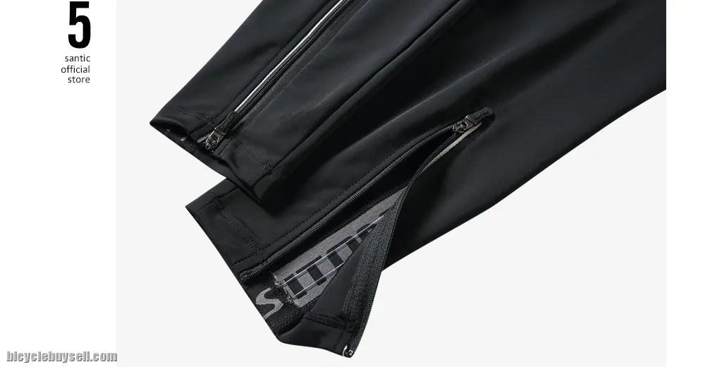 Santic FY Men's Cycling Pants  Pro Fit Breathable Full Length 4D Padded Long Trousers