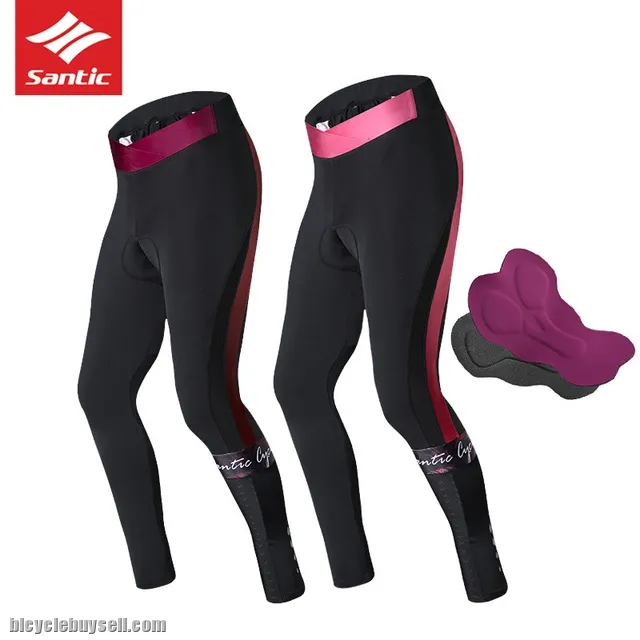 Santic Bolizi Women's Cycling Pants Breathable &amp; Elastic Trouser Full Length Tight