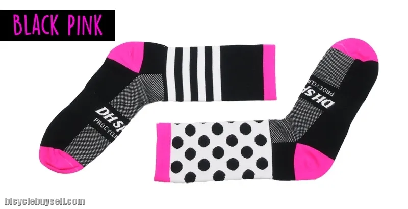 DH SPORTS Polka Dot Pro Cyling OUTDOOR MULTI SPORTS SOCKS