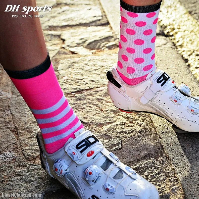 DH SPORTS Polka Dot Pro Cyling OUTDOOR MULTI SPORTS SOCKS
