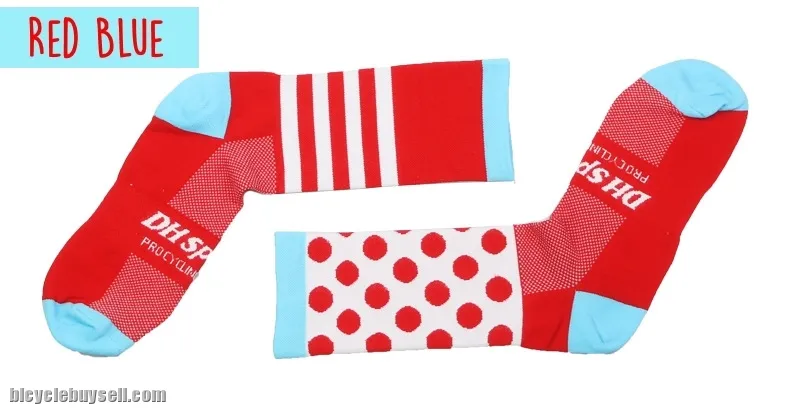 DH SPORTS Polka Dot Pro Cyling OUTDOOR MULTI SPORTS SOCKS