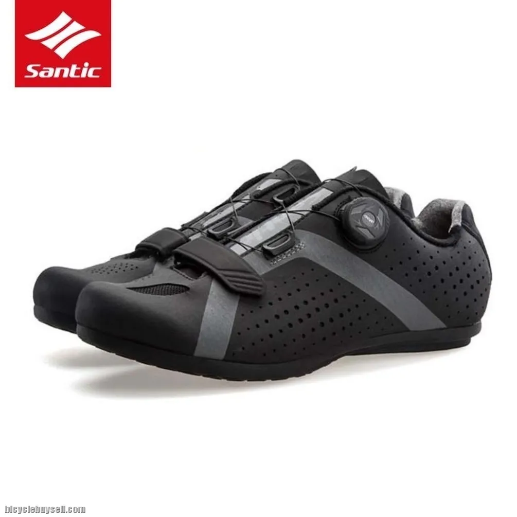 NEW YEAR SALE- SANTIC Apollo Men Professional Non-Clip Cycling Shoes(Black)