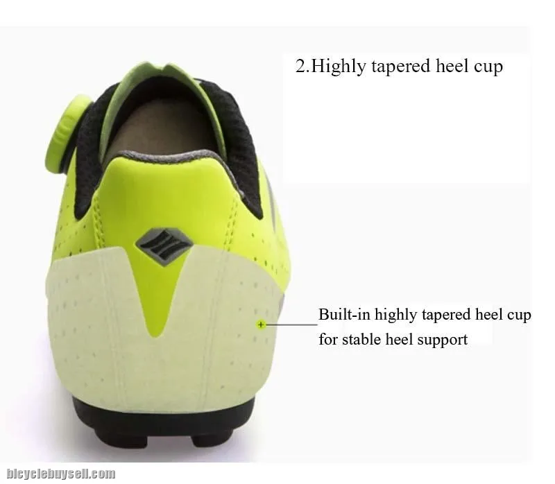 NEW YEAR SALE- SANTIC Apollo Men Professional Non-Clip Cycling Shoes(Fluorescent Green)