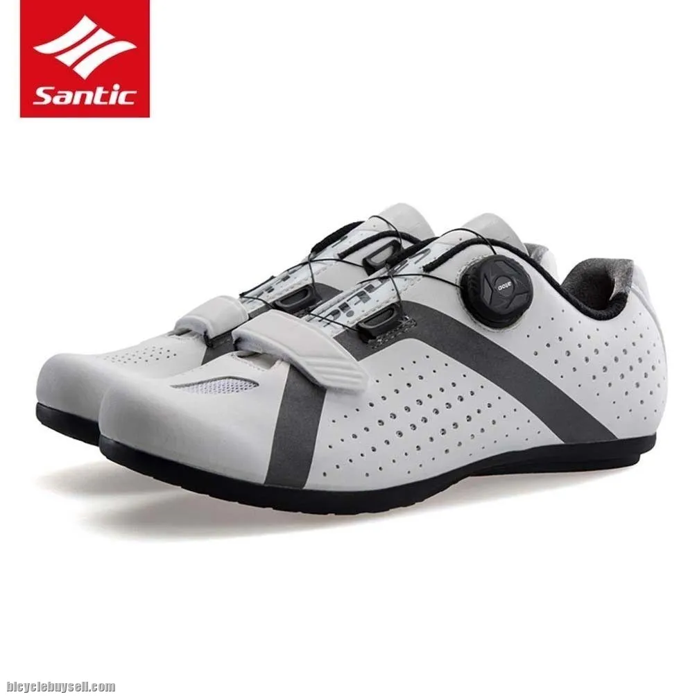 NEW YEAR SALE- SANTIC Apollo Men Professional Non-Clip Cycling Shoes(White)