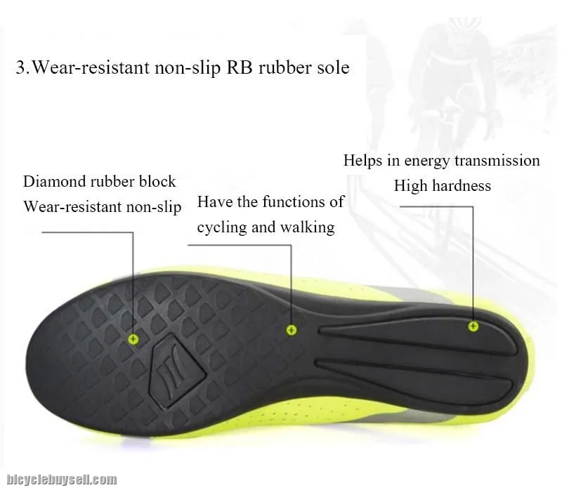 NEW YEAR SALE- SANTIC Apollo Men Professional Non-Clip Cycling Shoes(White)