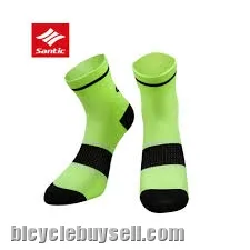 New Design SANTIC Cycling Breathable Socks Sport Racing Running Socks