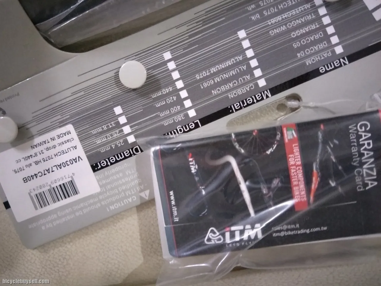 ITM Alutech 440mm ultralite bar - last piece clearance