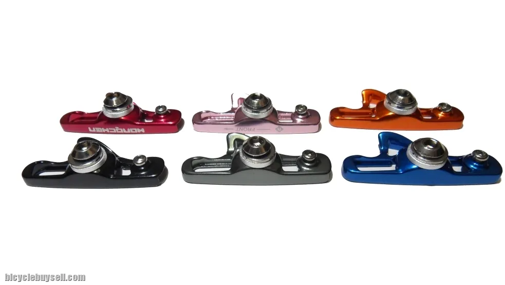 HC Road Carbon Brake Shoes with Holders (2 Pairs) - Custom Colors to Personalize your Bike