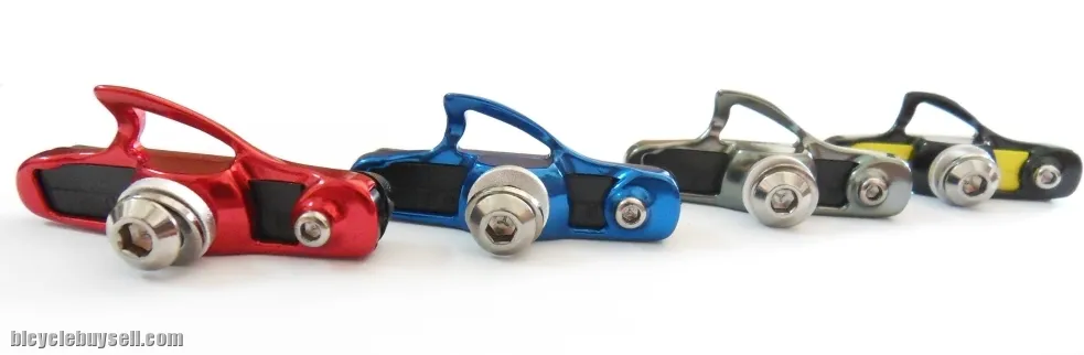 HC Road Carbon Brake Shoes with Holders (2 Pairs) - Custom Colors to Personalize your Bike