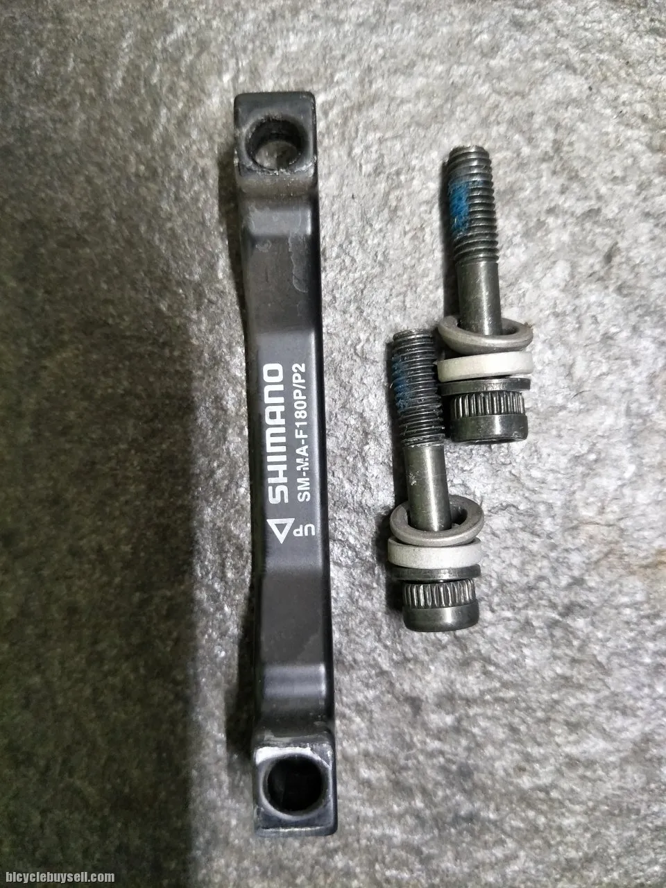 Shimano 180mm post mount adaptor set - used one ride only upgrading 203mm