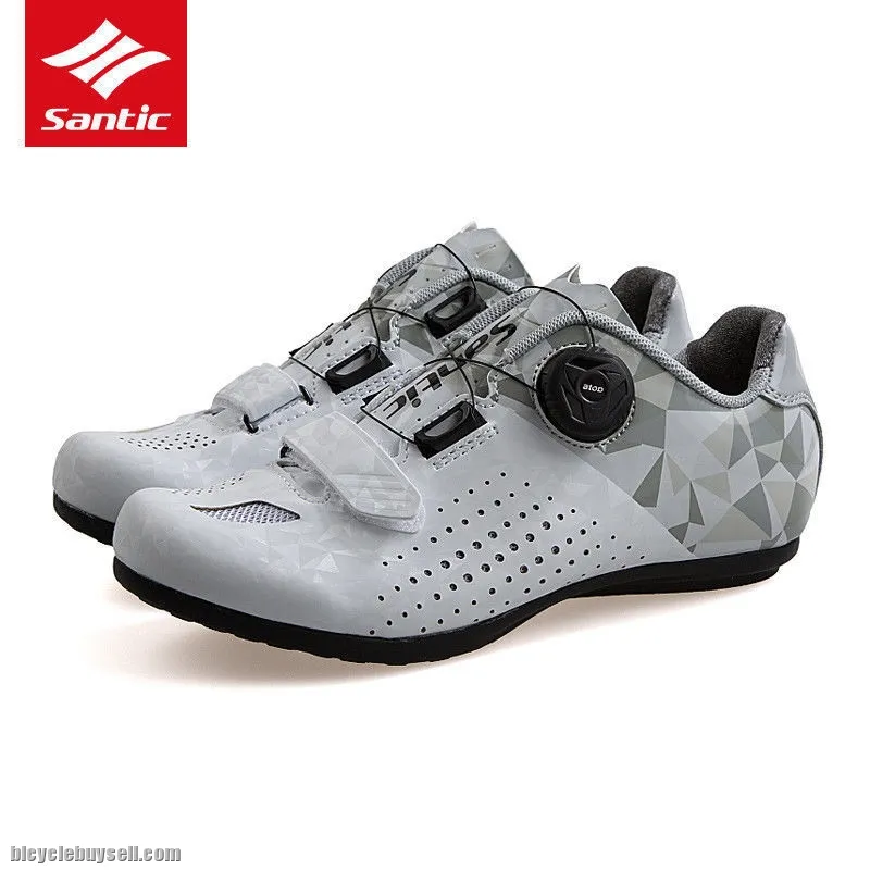 NEW YEAR SALE- SANTIC Athena Women Professional Non-Clip Cycling Shoes(Grey)