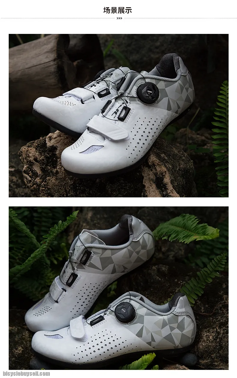 NEW YEAR SALE- SANTIC Athena Women Professional Non-Clip Cycling Shoes(Grey)