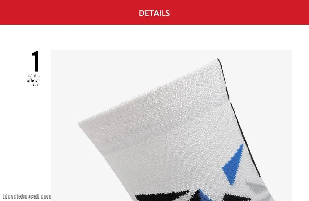 NEW Santic Cycling Socks Sport Elastic Antiseptic-3 Pairs