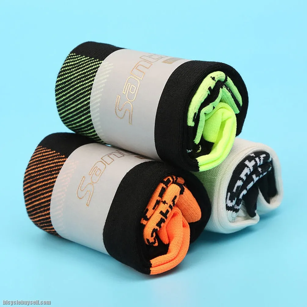 NEW Santic Cycling Socks Sport Elastic Antiseptic-3 Pairs