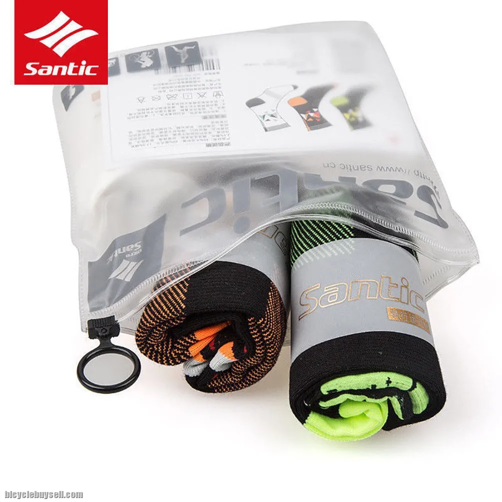 NEW Santic Cycling Socks Sport Elastic Antiseptic-3 Pairs