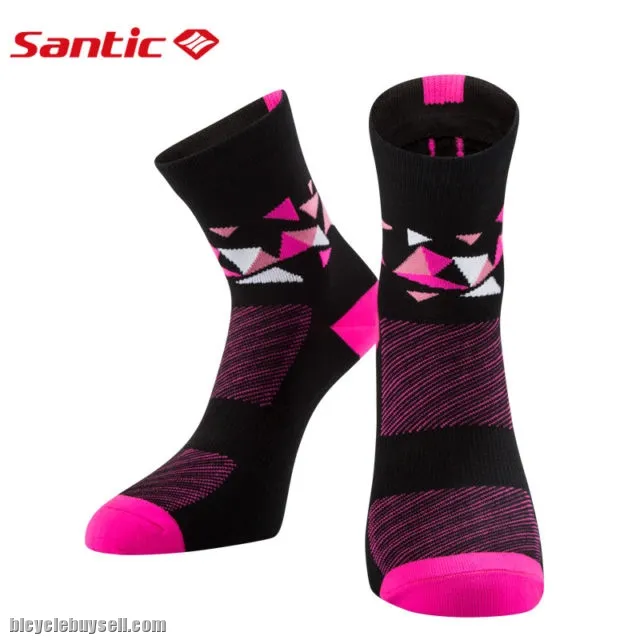 Santic Women Cycling Running Socks Breathable Antiseptic Anklet Socks