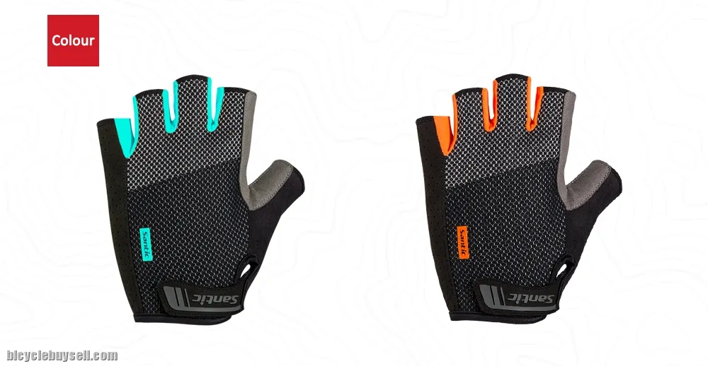 SANTIC Gloves Shockproof Anti-Slip Victor Men Cycling Half Finger - 2 Colors