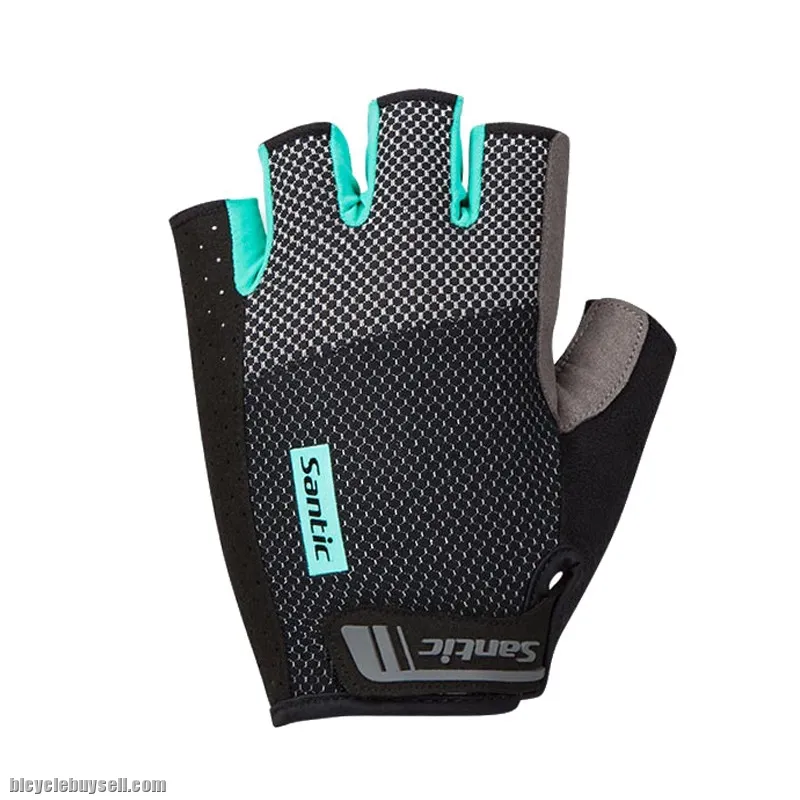 SANTIC Gloves Shockproof Anti-Slip Victor Men Cycling Half Finger - 2 Colors