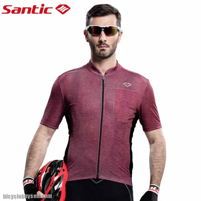 Santic Ditton New Men's Cycling Jersey Short Sleeve Riding Bike Bicycle Shirt
