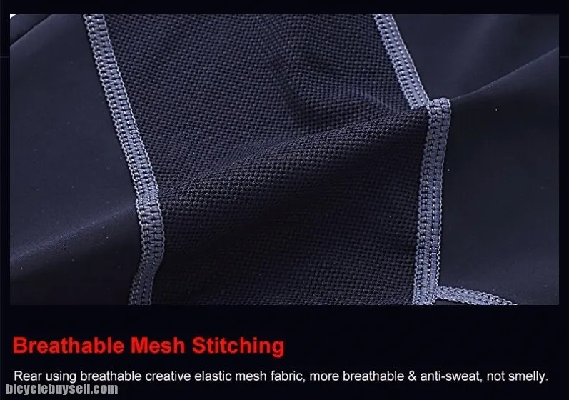 SANTIC GreyMark Men's 3/4 Length Cycling Pants 4D COOLMAX Padded