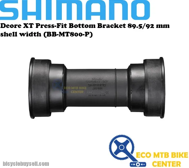 SHIMANO Deore XT Press-Fit Bottom Bracket 89.5/92 mm shell width (BB-MT800-P)