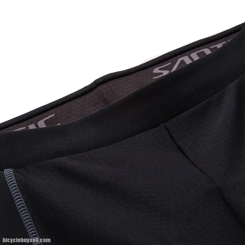 SANTIC GreyScale Men's 3/4 Length Cycling Pants 4D Anti Slip Padded
