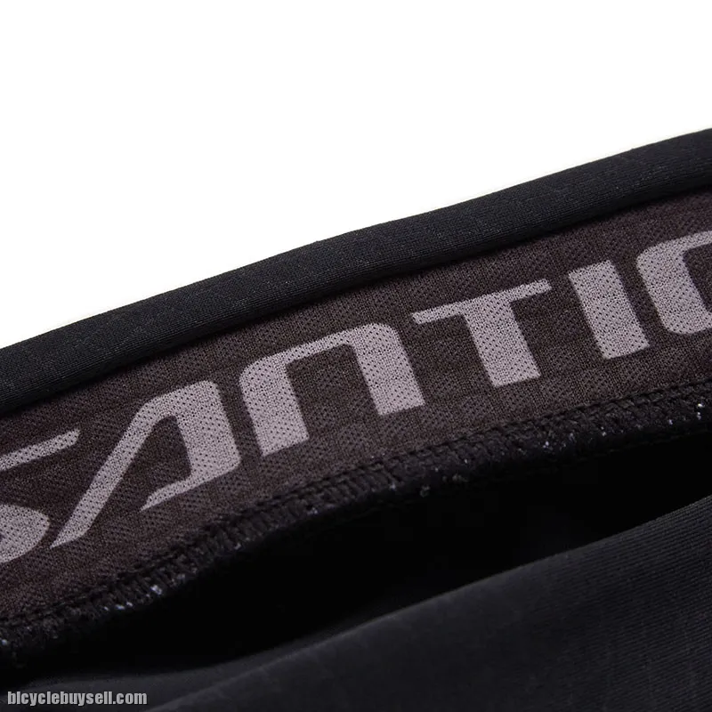 SANTIC GreyScale Men's 3/4 Length Cycling Pants 4D Anti Slip Padded