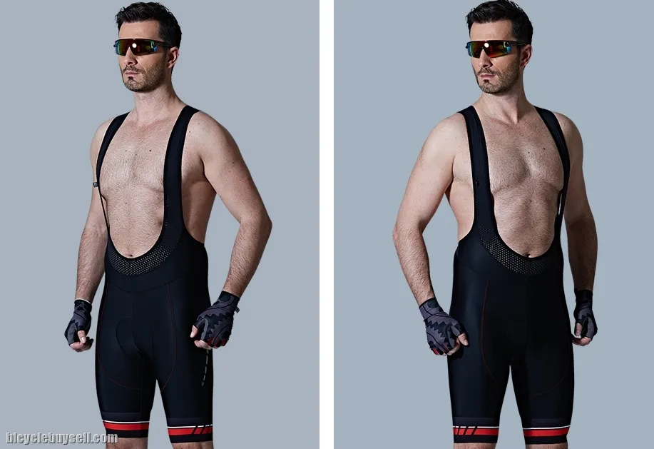 Santic Alok Black Men Padded Cycling Professional Bib Shorts Tights