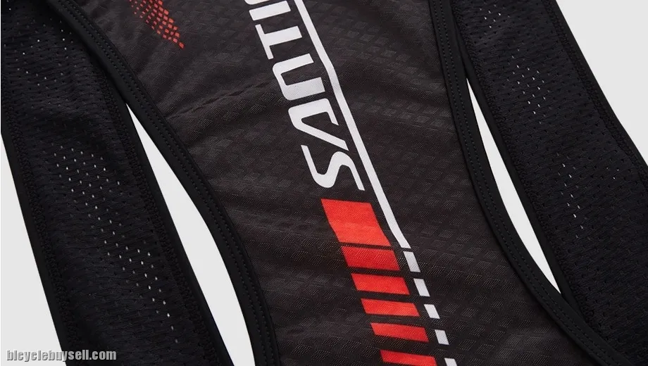 Santic Alok Black Men Padded Cycling Professional Bib Shorts Tights
