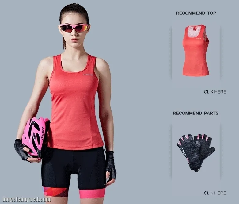 Santic Miffy Pink Women Padded Cycling Shorts Pants