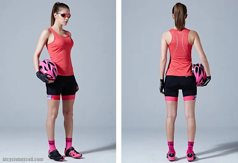 Santic Miffy Pink Women Padded Cycling Shorts Pants