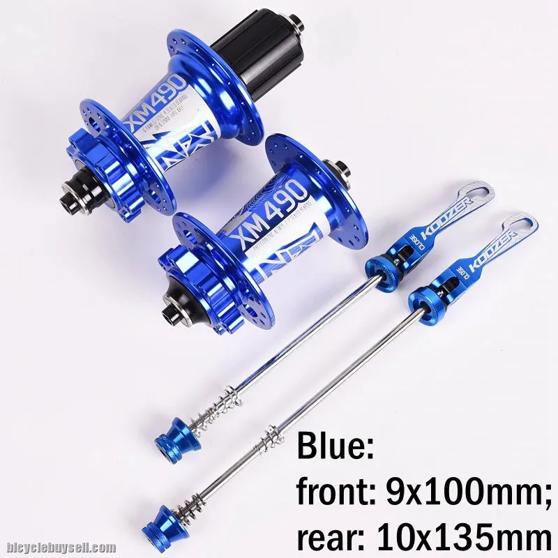 KOOZER XM490 HUB MTB QUICK RELEASE SEALED BEARING (GOLD/BLUE)