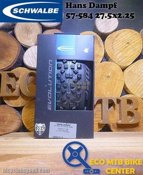 SCHWALBE Tires Hans Dampf 57-584 SnakeSkin TubeLess Easy Triple Star Compound Folding 27.5x2.25 650B