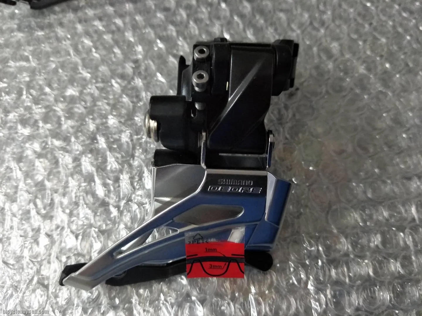Deore high clamp fd for double chainring - last unit clearance