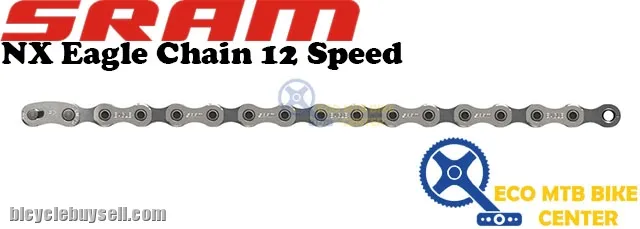SRAM Chain PC NX Eagle Solid Pin 126 Links Powerlock Flowlink 12speed