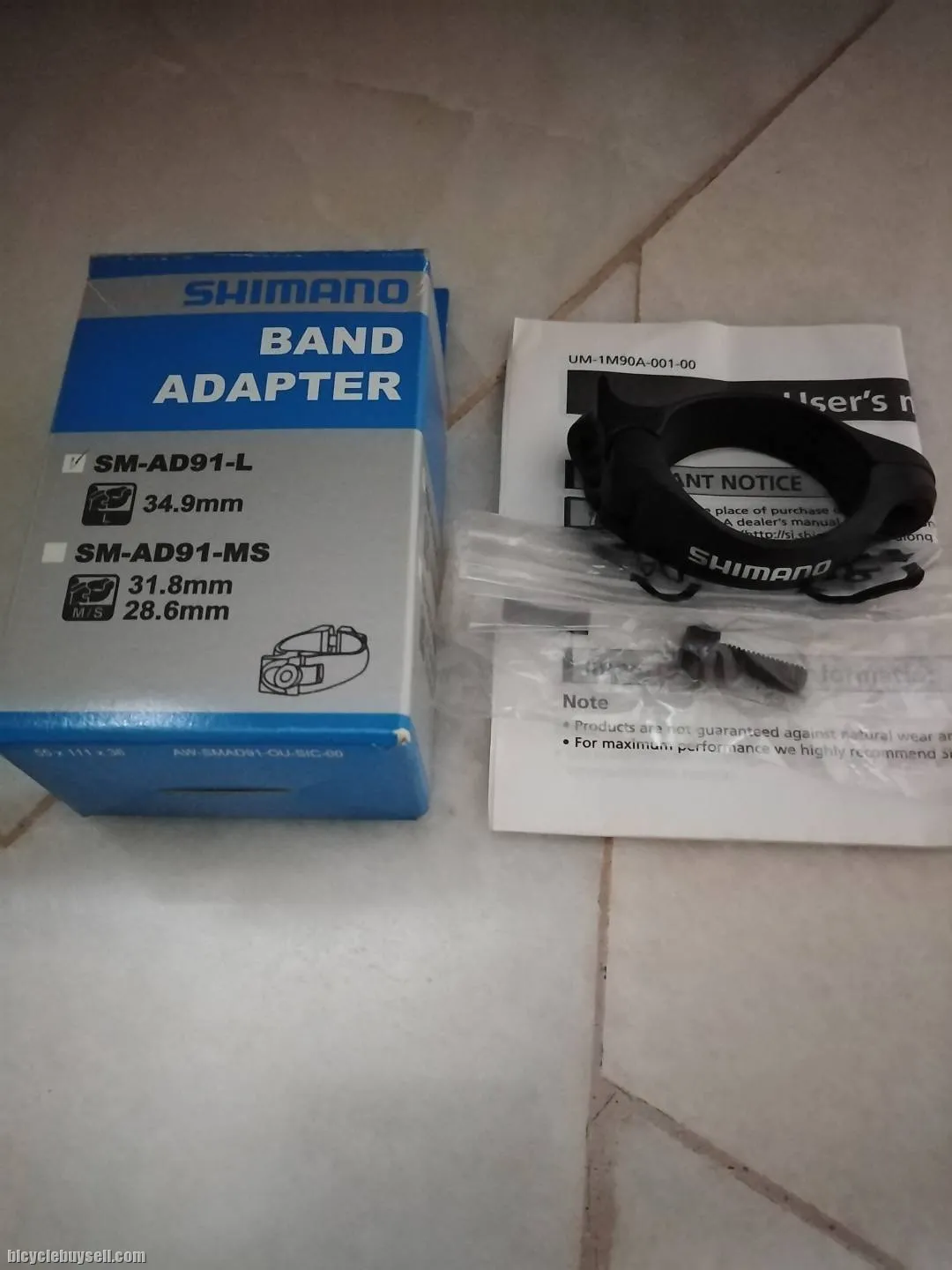 Shimano FD Band Adapter 34.9mm New