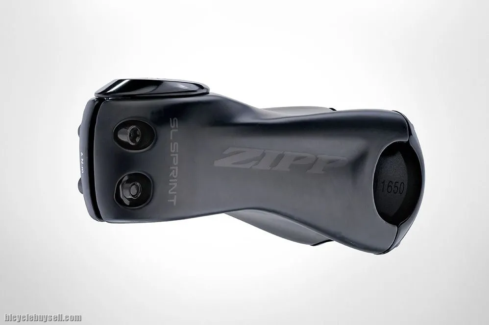 ZIPP LIGHTWEIGHT AND ROCK SOLID SL SPRINT STEM CARBON MATTE BLACK 12 DEGREE