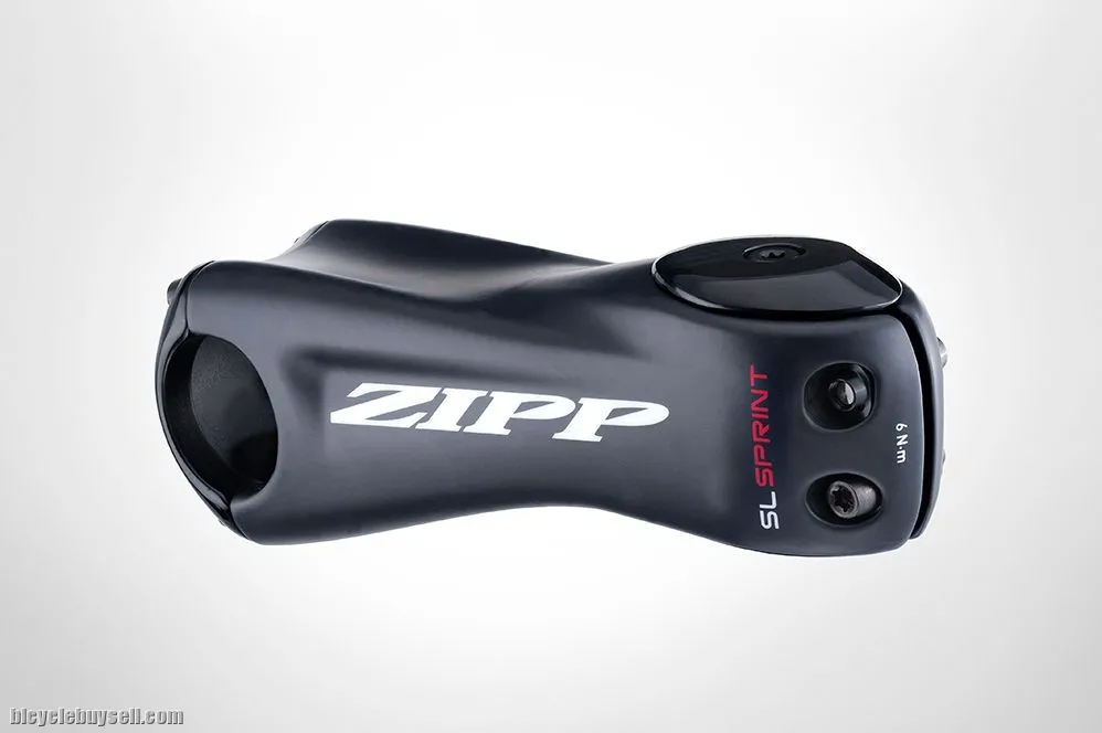 ZIPP LIGHTWEIGHT AND ROCK SOLID SL SPRINT STEM CARBON MATTE BLACK 12 DEGREE