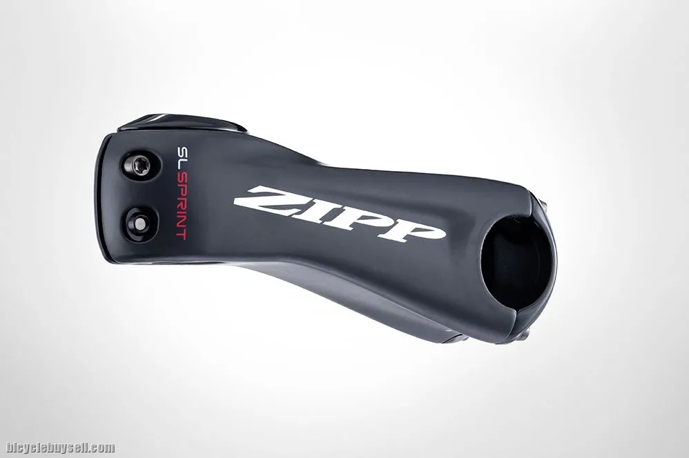 ZIPP LIGHTWEIGHT AND ROCK SOLID SL SPRINT STEM CARBON MATTE BLACK 12 DEGREE