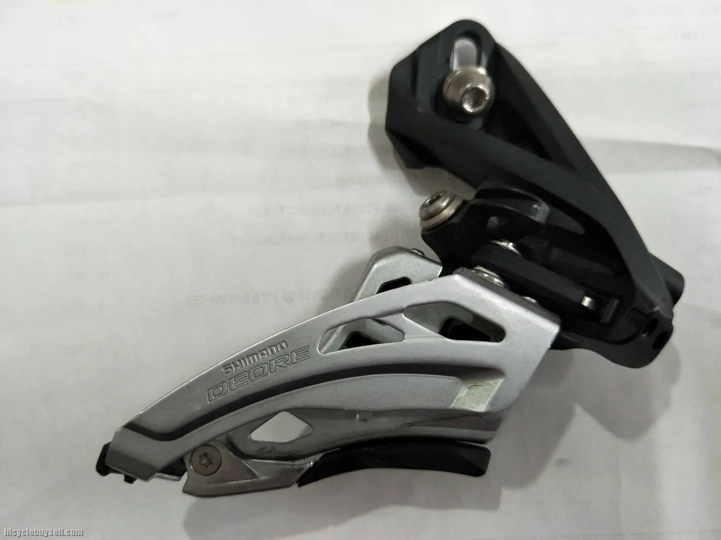 Deore direct mount side swing fd - For double chainring