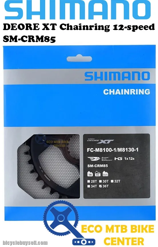 SHIMANO Deore XT M8100 Series Chainring 12-speed SM-CRM85