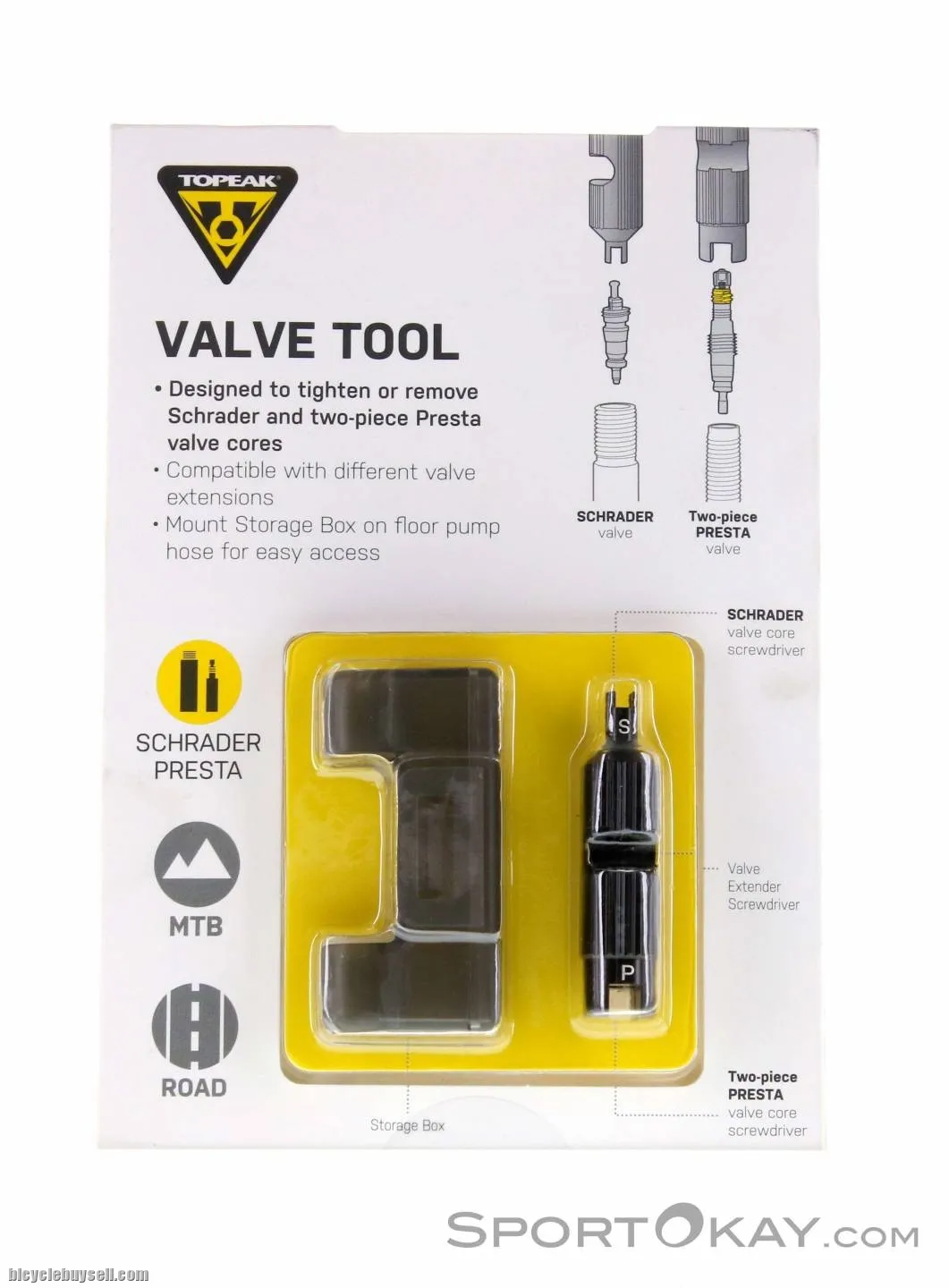 TOPEAK VALVE TOOL - To Remove/Tighten Valve CORE